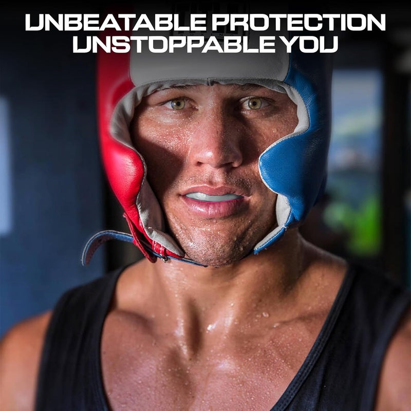 BFS IMPEX Mouth Guard Sports for Adults Best for Teeth,MMA Mouth Guard with Case for Boxing,Karate,Rugby,Football MouthGuard(Silver) - Image 5